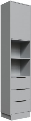 Шкаф Мадрид торцевой (0,35) с 3 ящ., Камень серый