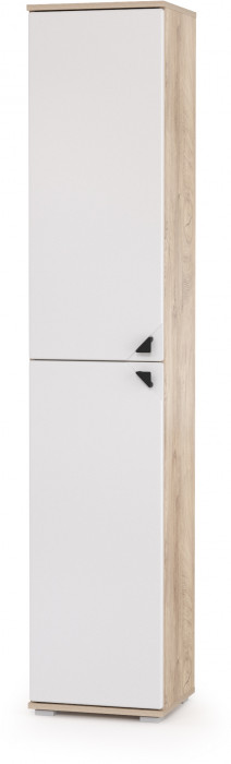 КР100 Бостон № 05, цвет дуб эндгрейн элегантный/фасады МДФ милк рикамо софт, 12.69+09.132+13.154+12.69+09.132, ШхГхВ 269х57,2х194,4 см., ун. сб.