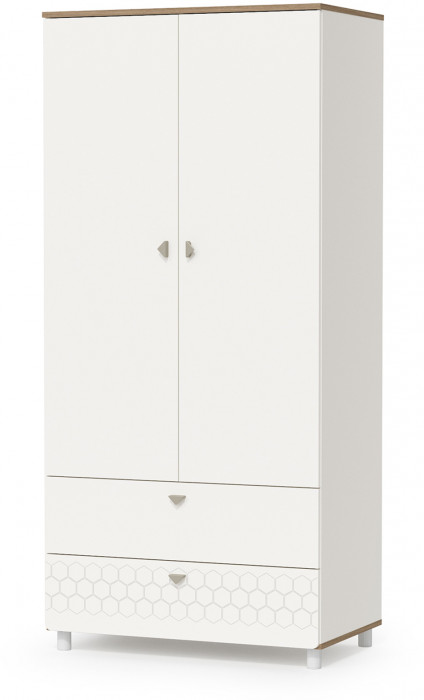 Эйп Детская № 1, цвет белый/дуб белый, сп. м. 800х1600 мм., б/м, основание есть, максимальная нагрузка 80 кг., рекомендуемая высота матраса 120 мм.