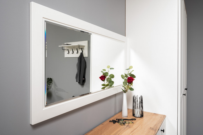 Остин Прихожая 24, белый шагрень/дуб крафт золотой