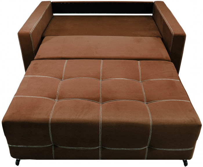 Диван аккордеон Марс велюр коричневый 140