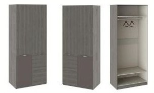 Либерти СМ-297.07.025 Шкаф для одежды с 1 дверью и 1 с ЛКП