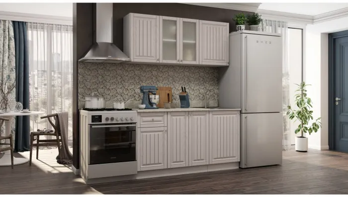 Кухня МДФ Хозяюшка 1500, Фисташка