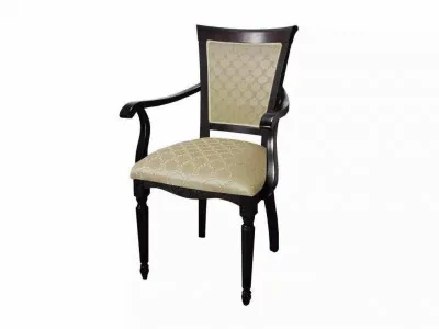 Кресло С-12 черный/андрис бежевый