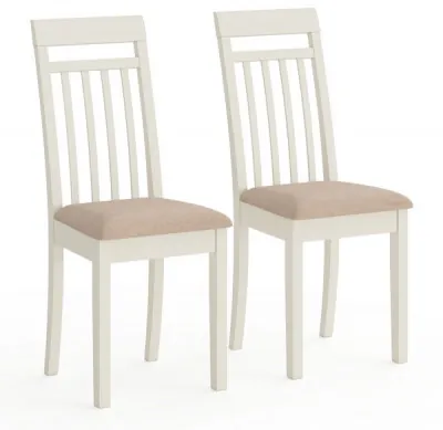 Два стула Мебель--24 Гольф-11 разборных, цвет слоновая кость, обивка ткань велюр бежевый 05, ШхГхВ 40х40х100 см., от пола до верха сиденья 47 см.