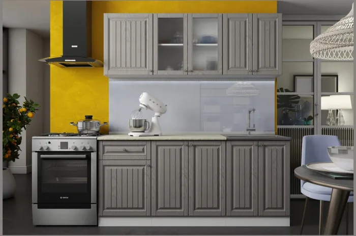 Кухня Хозяюшка МДФ 1800, Фисташка