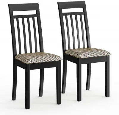 Два стула Мебель--24 Гольф-11 разборных, цвет венге, обивка ткань руми 812/8, ШхГхВ 40х40х100 см., от пола до верха сиденья 47 см.