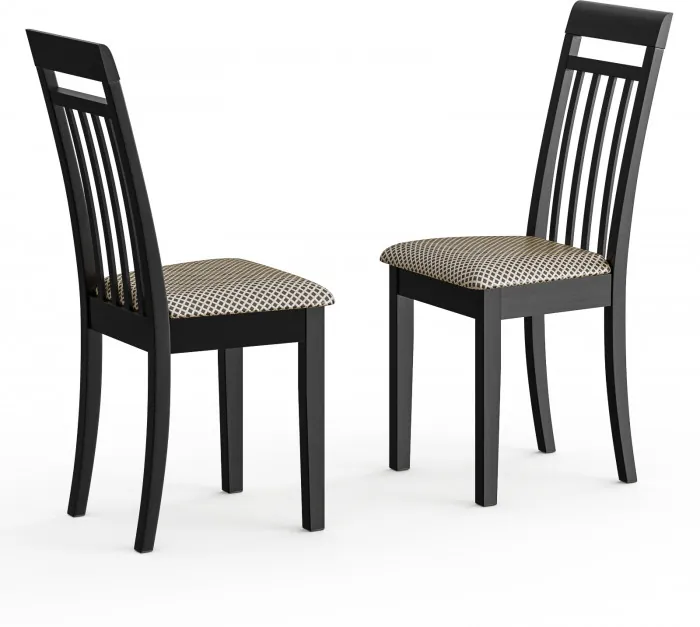 Два стула Мебель--24 Гольф-11 разборных, цвет венге, обивка ткань руми 812/8, ШхГхВ 40х40х100 см., от пола до верха сиденья 47 см.