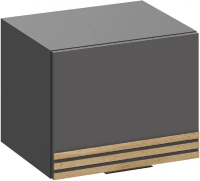 Антресоль Нао АН-4011, Графит/Графит, Дуб Вотан