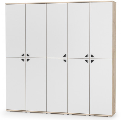 Бостон № 50, дуб эндгрейн элегантный/фасады МДФ милк рикамо софт