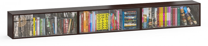 Три полки книжных С-МД-КН01, венге