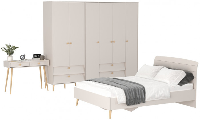 Афина Спальня 21-1400, кашемир серый