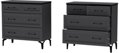 Шарм Комод К-1 Антрацит/Рамка