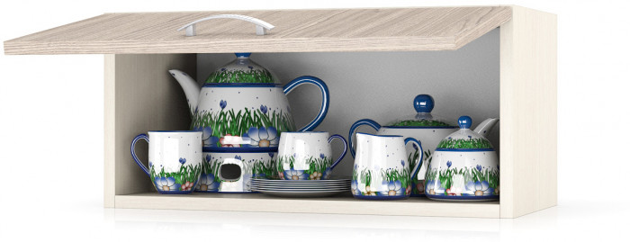 Кухня Мери ШВв600 Шкаф над вытяжкой 60 см., цвет дуб/ясень шимо светлый, ШхГхВ 60х30х28 см.