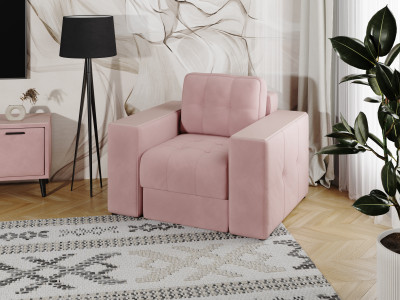 Кресло Виконт, Пыльная роза/МДФ пудра