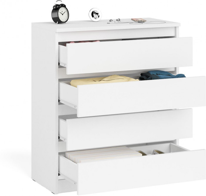 Мори Комод МК800.4, цвет белый, ШхГхВ 80,4х41х94 см.