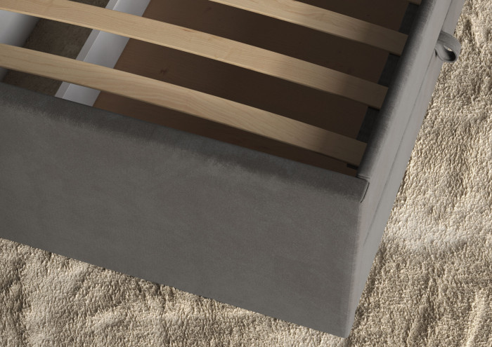 Кровать 160 КР-433-М с настилом из ламелей, Микровелюр Zeekr-55