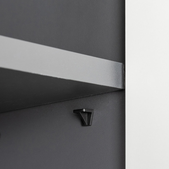 Сидней Комплектация № 019, корпус: антрацит/фасады: МДФ веллюто капучино