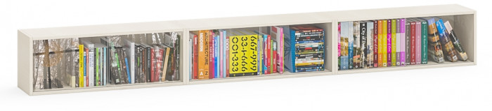 Три полки книжных С-МД-КН01, дуб