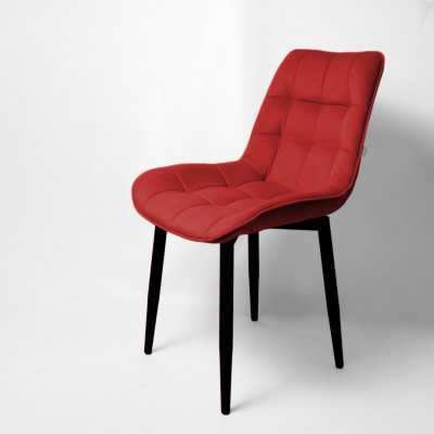 Стул &quot;Бостон&quot; белый матовый Velutto 38 рубин