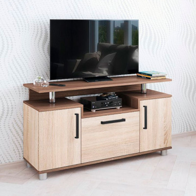 Тумба ТВ 003 (С) (1200*660*380) ясень шимо, дуб сонома/дуб сонома