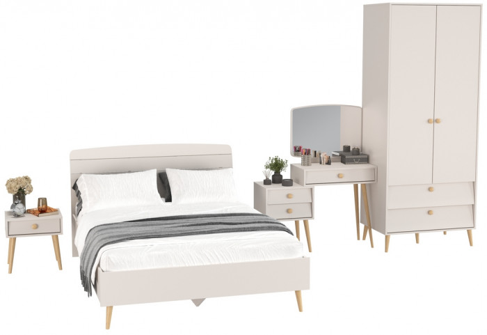 Афина Спальня 22-1400, кашемир серый