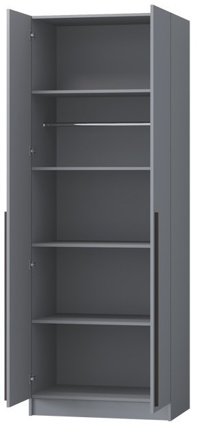 Шкаф Бастион ЛДСП 0,8 (Крафт золотой / Белый древесный)