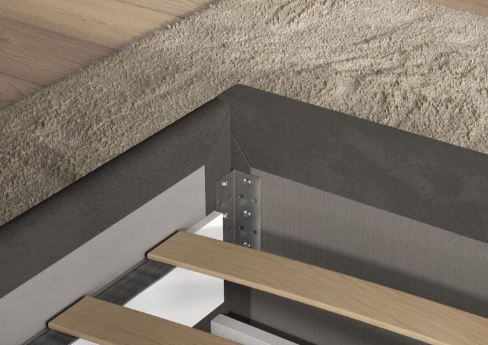 Кровать Тэя (кровать 160 + 2 ящ.), Микровелюр Zeekr-55