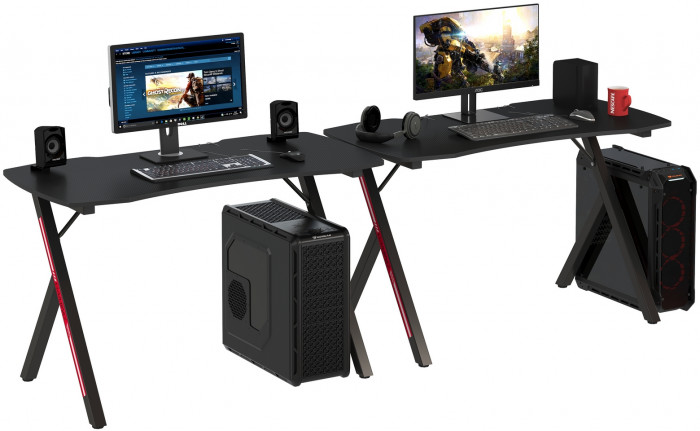 Два игровых стола Мебель--24 GT-2310, чёрный