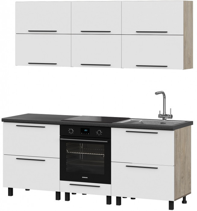 Кухня Этна 2.0 м. Комплект 3, софт вайт