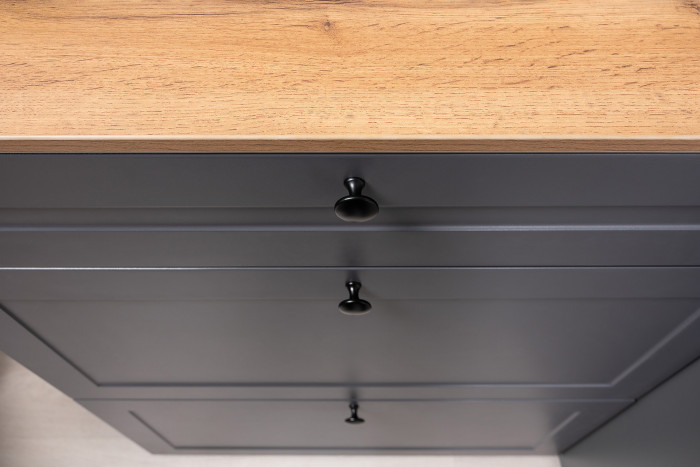 Остин Прихожая 61, цвет серый графит/дуб крафт золотой, ШхГхВ 320х54,3х229,6 см., универсальная сборка