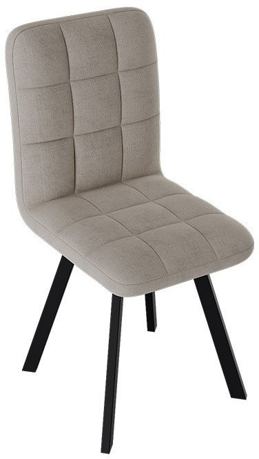 Франк ДП 2-17 Стул (паук) (Черный матовый/Микровелюр Серый)