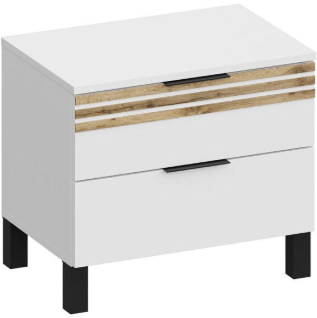 Модульная спальня Нао, набор №5, Графит/Профиль МДФ Дуб вотан