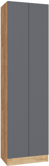 Прихожая Руэлла Шкаф платяной дуб крафт золотой/графит серый