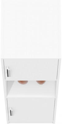 Пенал С-МД-СК9П к компьютерному столу С-МД-СК9, цвет белый шагрень, ШхГхВ 43х45х160 см., универсальная сборка