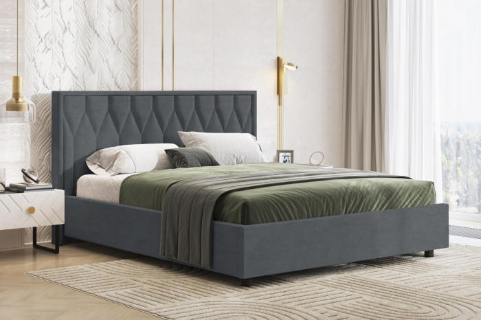 Кровать-10М с подъёмным основанием 1800 сталь