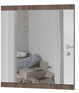 Прихожая Вегас Зеркало 800х814х20 шимо темный/кофе с молоком