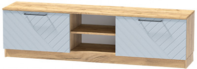 Тумба для ТВ-техники напольная "Иннэс-7", Крафт золотой/Монблан Р-826