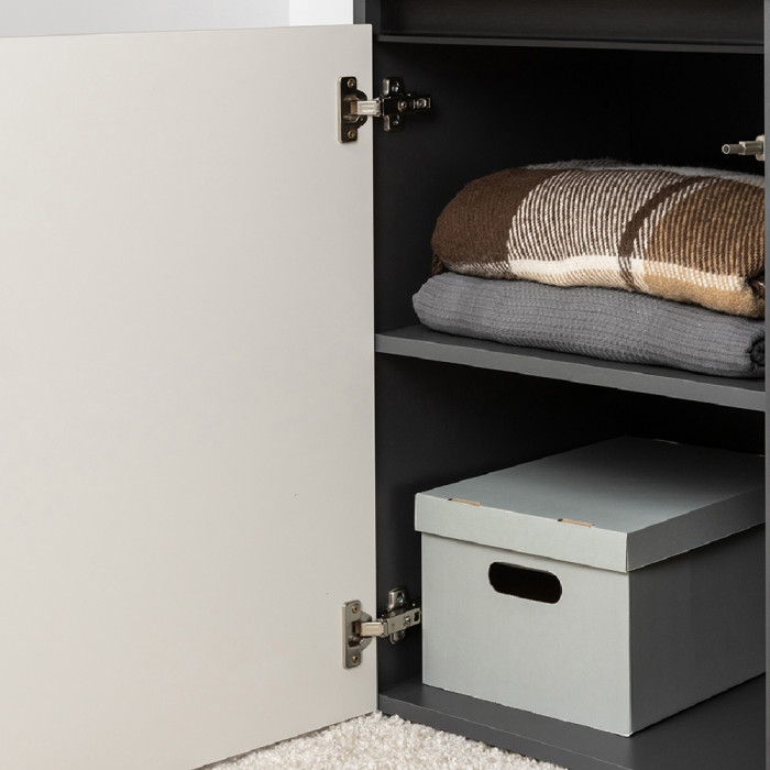 Сидней Комплектация № 022, корпус: антрацит/фасады: МДФ веллюто капучино