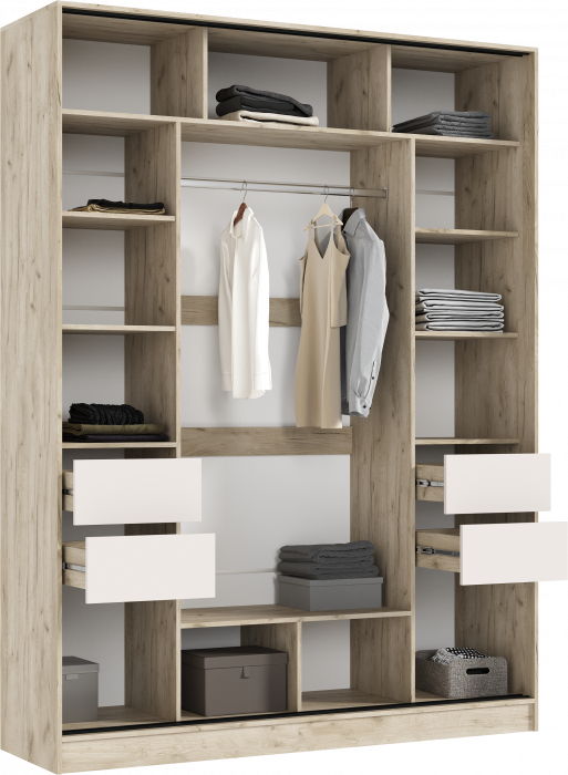 Модульная спальня Роджина, Крафт серый/Кашемир