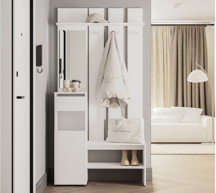 Прихожая "Мия" ПР-03 белый белый