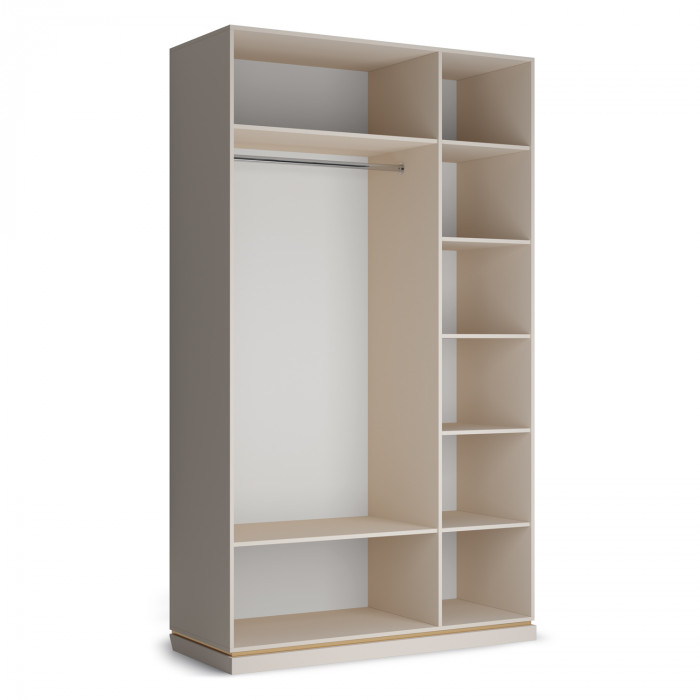 Шкаф распашной трехдверный с зеркалом Капри