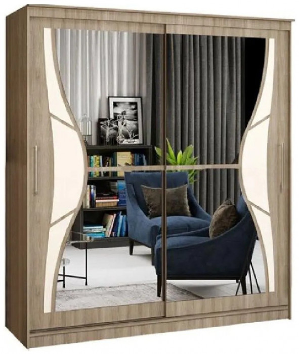 Шкаф-купе Элегант 1 1700 (Сандал светлый)