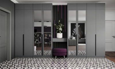 Шкаф Мадрид, композиция 5, Графит серый