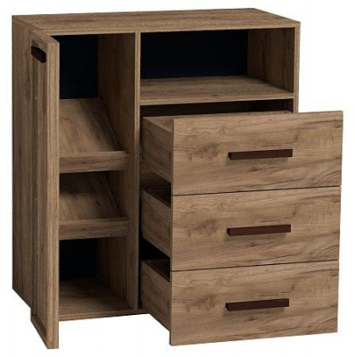 Тумба для обуви высокая Nature 89, дуб табачный