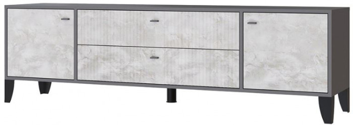 Тумба ТВ Парус-10 графит/мальта