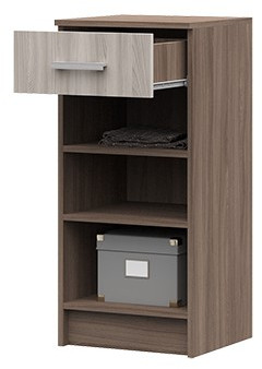 ТБ-201 Машенька ЛДСП тумба с ящ. (400*866*380) шимо темный/шимо светлый