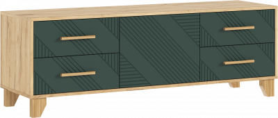 Ирис Тумба ТВ 1500, Браш Мени Грин/Дуб Крафт