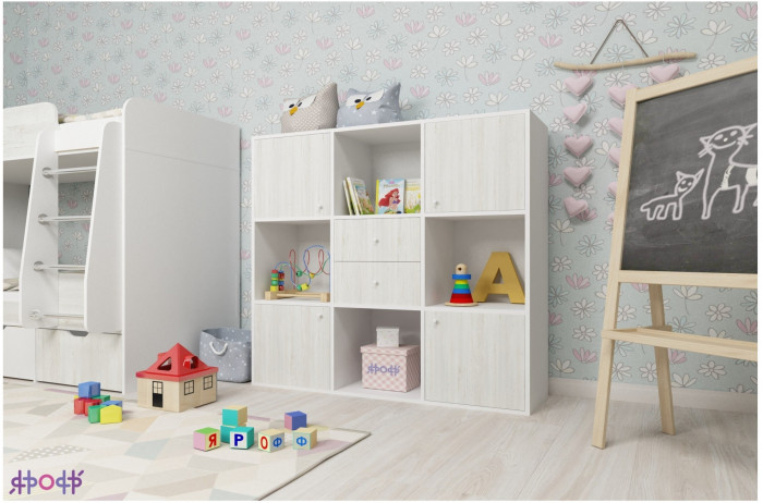 Стеллаж Джери (Винтерберг/Ирис)