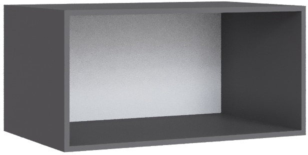 Модульная гостиная Мадрид, композиция 6, Белый/Графит серый